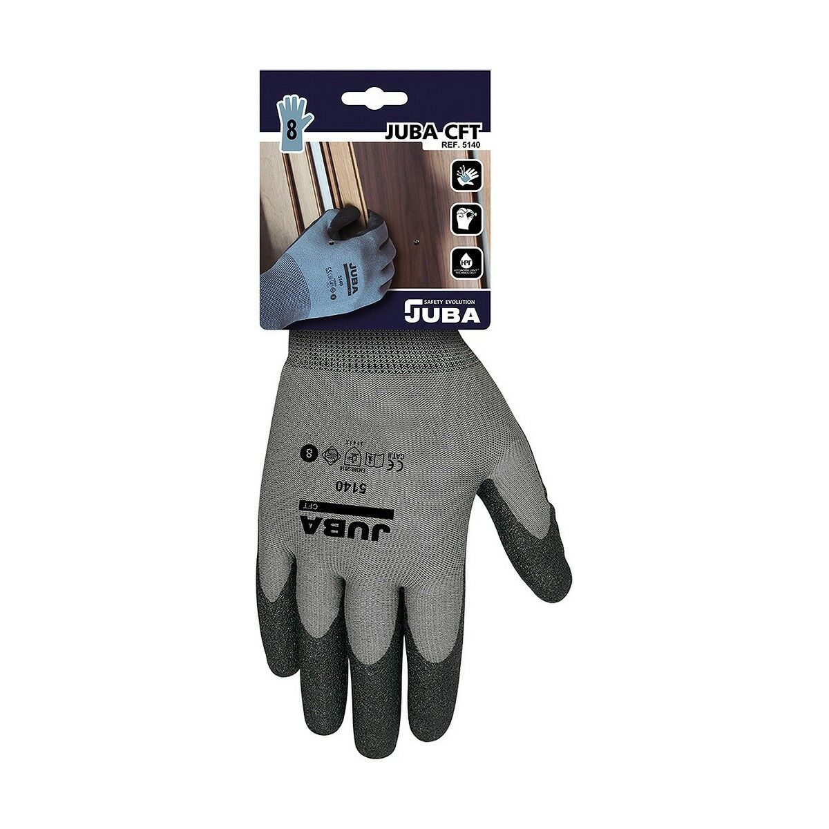 Work Gloves JUBA PVC 8