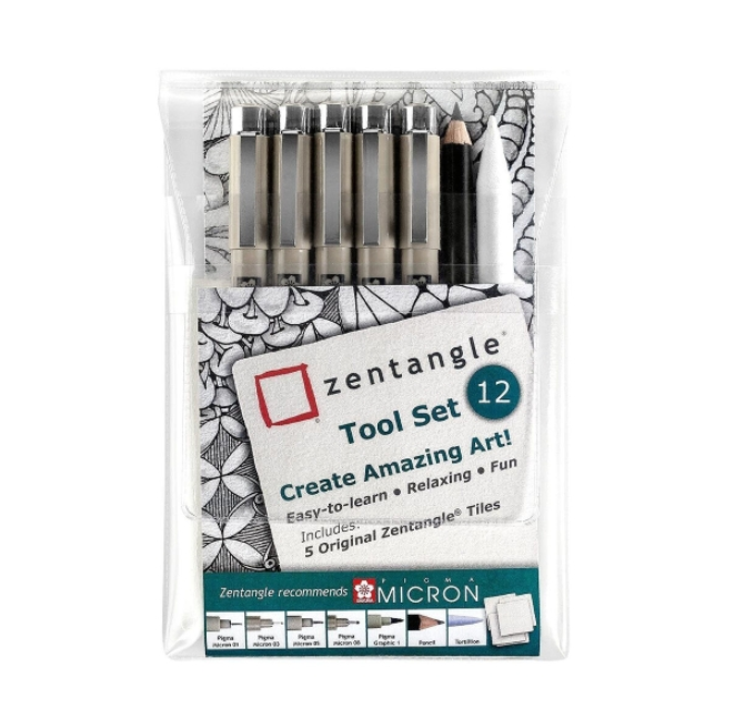 Drawing Set Talens Sakura Zentangle (12 Pieces)