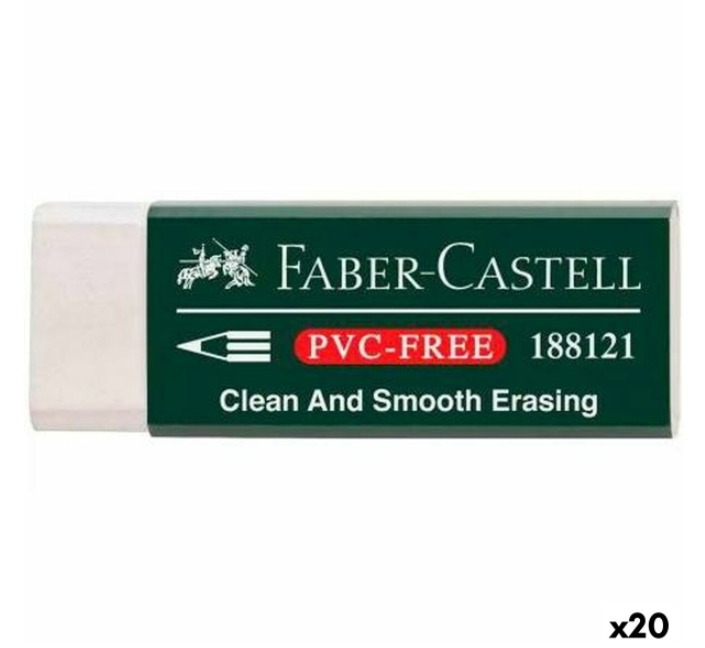 Eraser Faber-Castell White (20 Units)