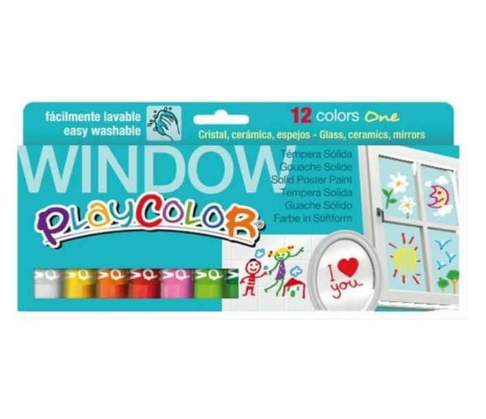 Solid tempera Playcolor 12 Pieces Multicolour