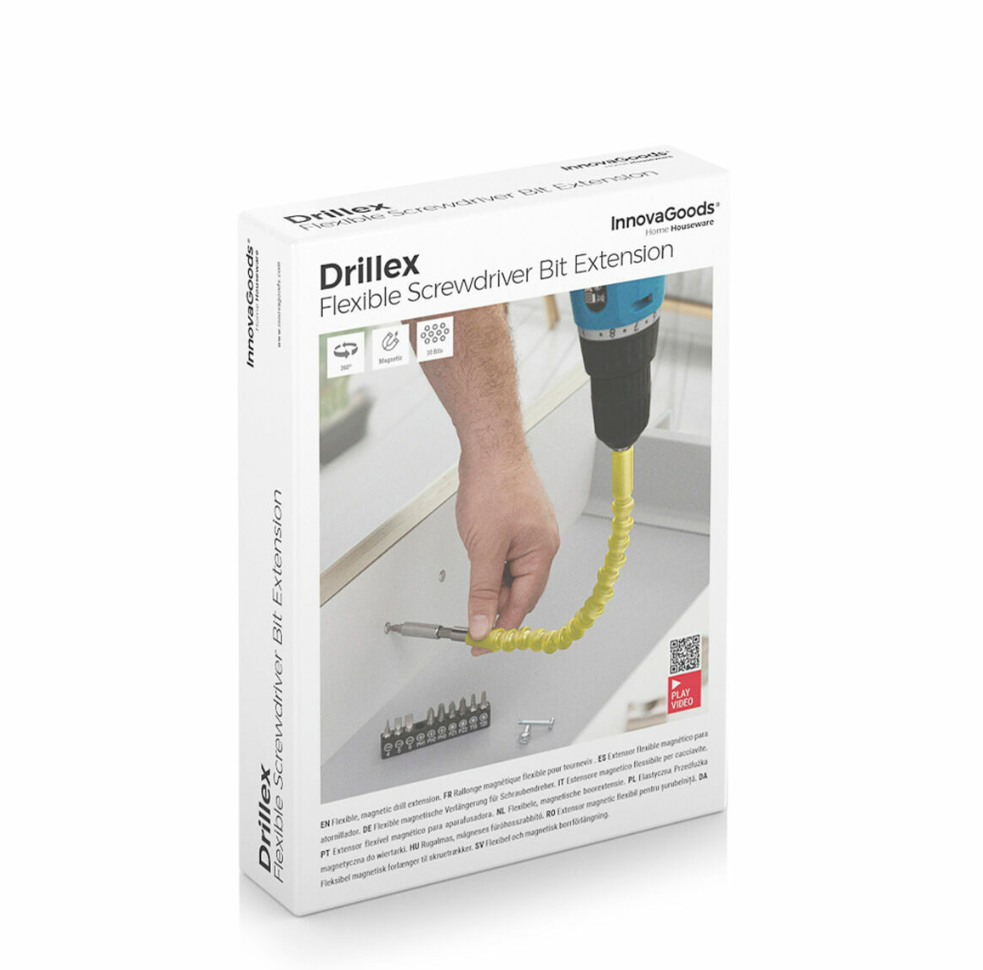 Flexible Magnetic Screwdriver Extender with Accessories Drillex InnovaGoods V0103407 (Refurbished A)