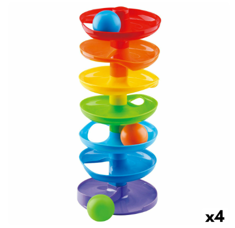 Activity Spiral PlayGo Rainbow 4 Units 15 x 37 x 15,5 cm