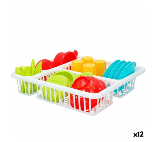 Children’s Dinner Set Colorbaby Toy Drainer 26 Pieces (12 Units)